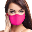 Solid Neon Pink Face Mask