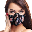 Black Flamingo Face Mask