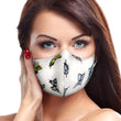 White Butterfly Face Mask